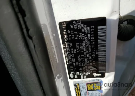 2017 Kia Sorento Ex из США, поврежденный, VIN 5XYPHDA57HG289232